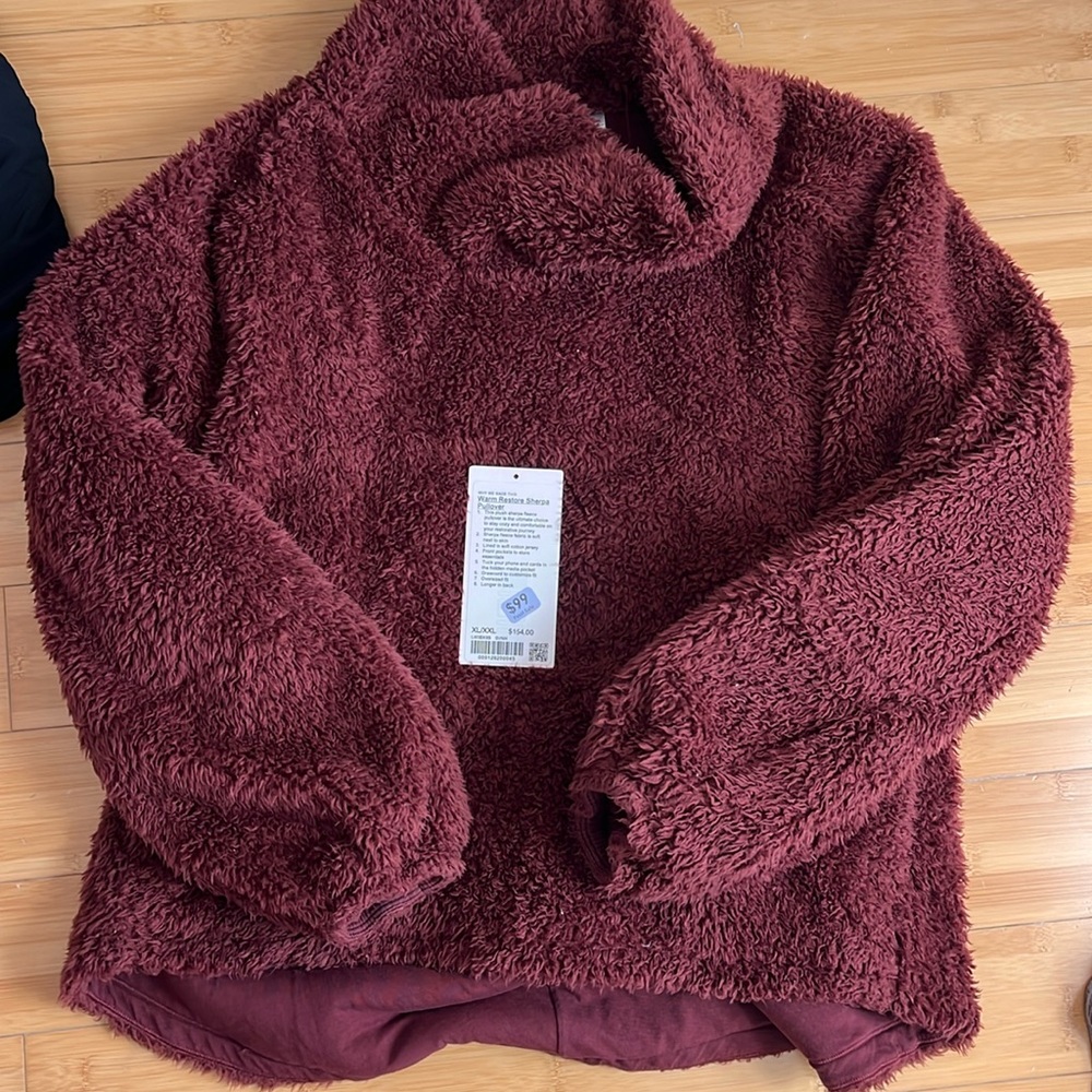 lululemon athletica Burgundy Teddy Jacket
